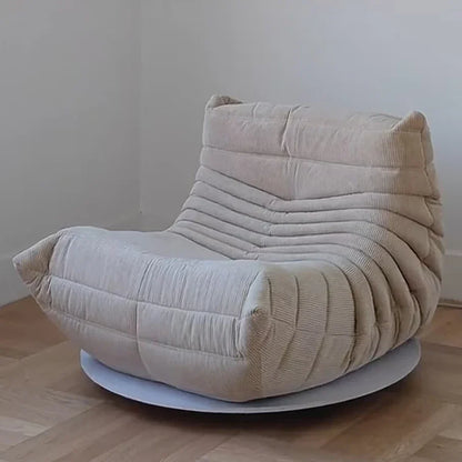 Lounge Bean Bag Chair for Adult Armless Lazy Floor Sofa Fireside Chair for Living Room Gaming Room Bedroom Soft Corduroy Couch