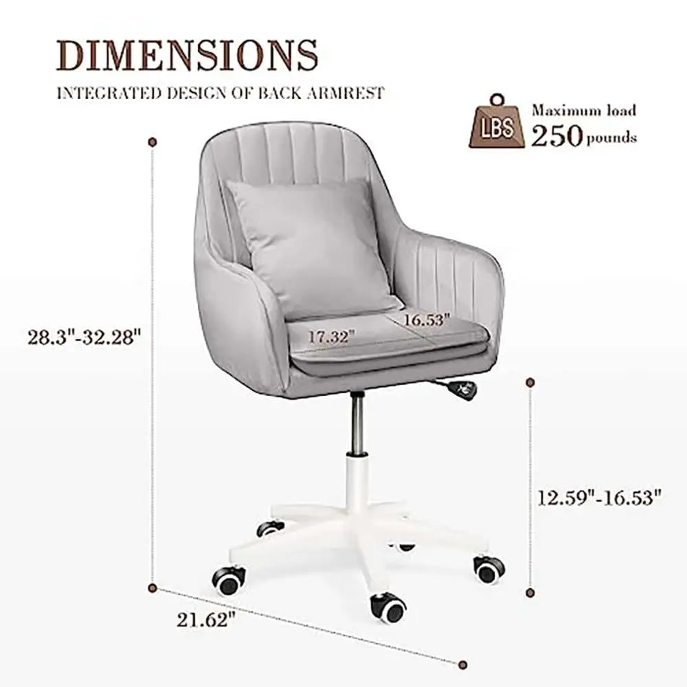 Home Computer Chairs Adjustable Task Chairs Modern Office Chair Makeup Chair 360 Swivel Computer Chair Mid Back