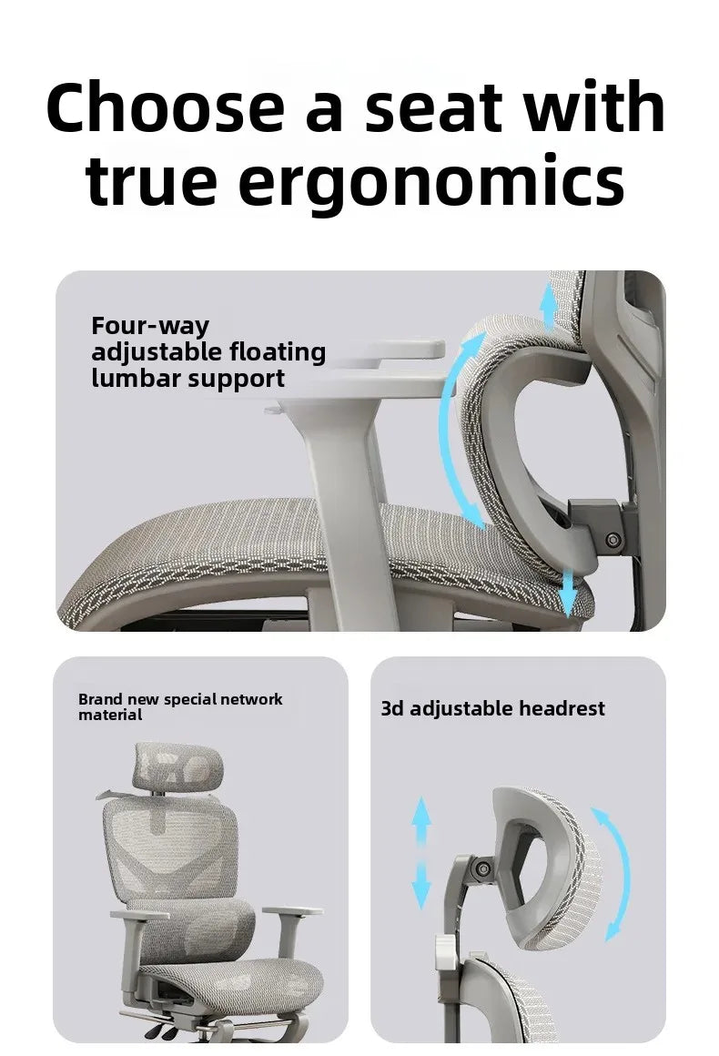 Computer Gaming Chair Ergonomic Chair Adjustable Rotatable Lumbar Support Sedentary Not Tired Silla Gamer Office Furniture
