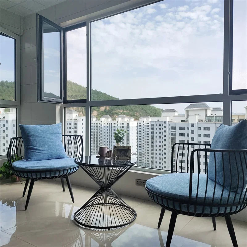 Living Room Furniture Bedroom Light Luxury Minimalist Single Sofa Chair Lounge Chair Nordic Wrought Iron Living Room Chairs
