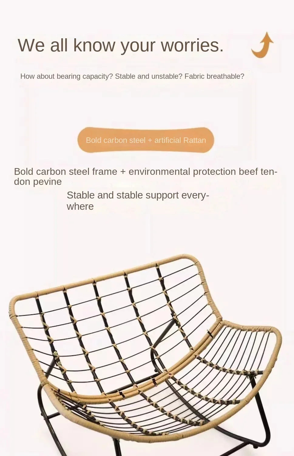 Rocking chair recliner adult balcony home leisure lazy sofa living room single sofa Internet celebrity rocking chair
