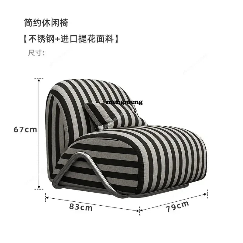 Nordic Velvet Living Room Chairs Lazy Comfortable Ergonomic Accent Living Room Chairs Italian Design Home Furniture Sillas LLLC