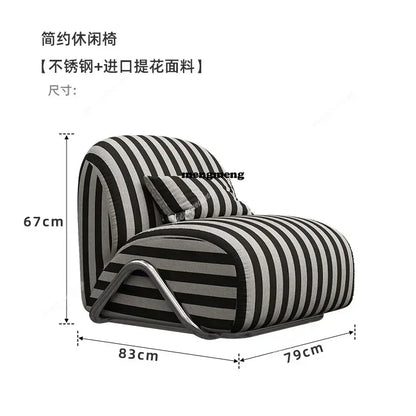 Nordic Velvet Living Room Chairs Lazy Comfortable Ergonomic Accent Living Room Chairs Italian Design Home Furniture Sillas LLLC