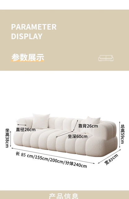 Soft Pillows Stylish European Modern Plush Reclining Sectional Sofa Comfortable Living Room Furniture Trendy Mueble Home Decor