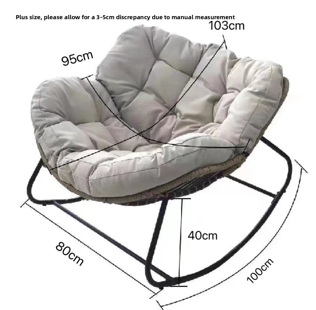Adult Balcony Home Leisure Couch Sitting Room Single Sofa Internet Celebrity Rocking Chair