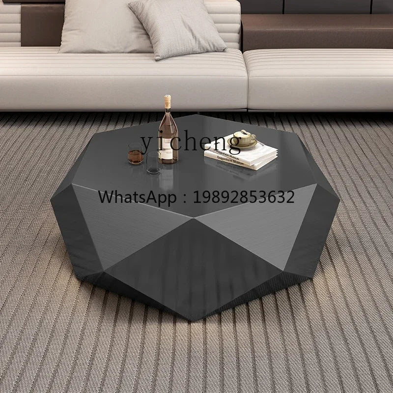 C1 gold diamond coffee table modern simple special-shaped light luxury living room home
