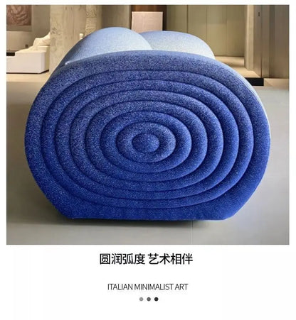 Special-shaped Nordic gradual change color sofa leisure creative simple special-shaped sofa living room lobby leisure