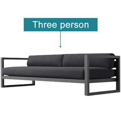 Aluminum Outdoor Lounge Chair - Weather-Resistant Woven Fabric, Rustproof Aluminum Frame - Perfect for Garden, Patio, Balcony