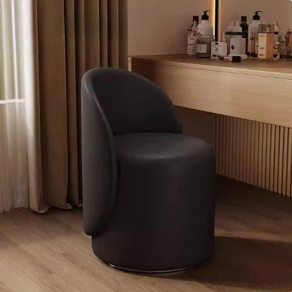 Light luxury Nordic makeup chair bedroom dresser fairy stool high backrest Internet celebrity simple home manicure round stool