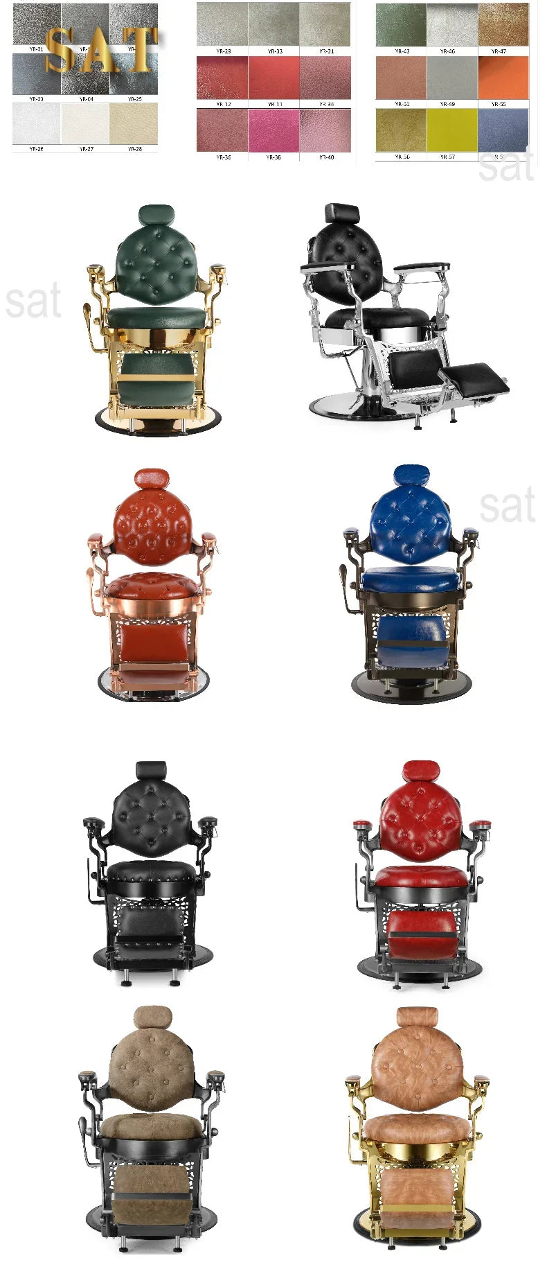 ABC Beauty Salon Furniture vintage barber chair hairdressing hydraulic recliner Hair Barber Chair