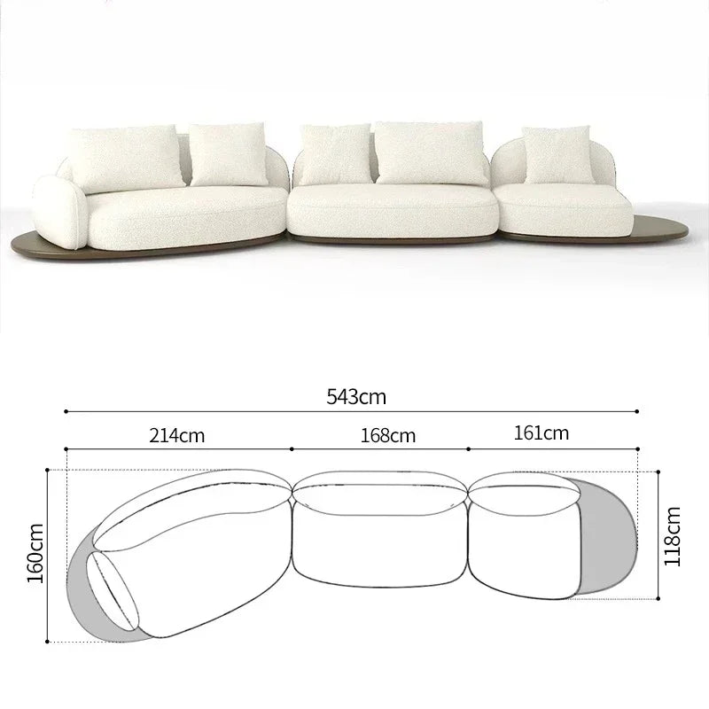 Home Living Room Coffee Designer Creative Three Person Log Style Furniture Modern Simple Sofa Morocco Fabric Sectional Sofas