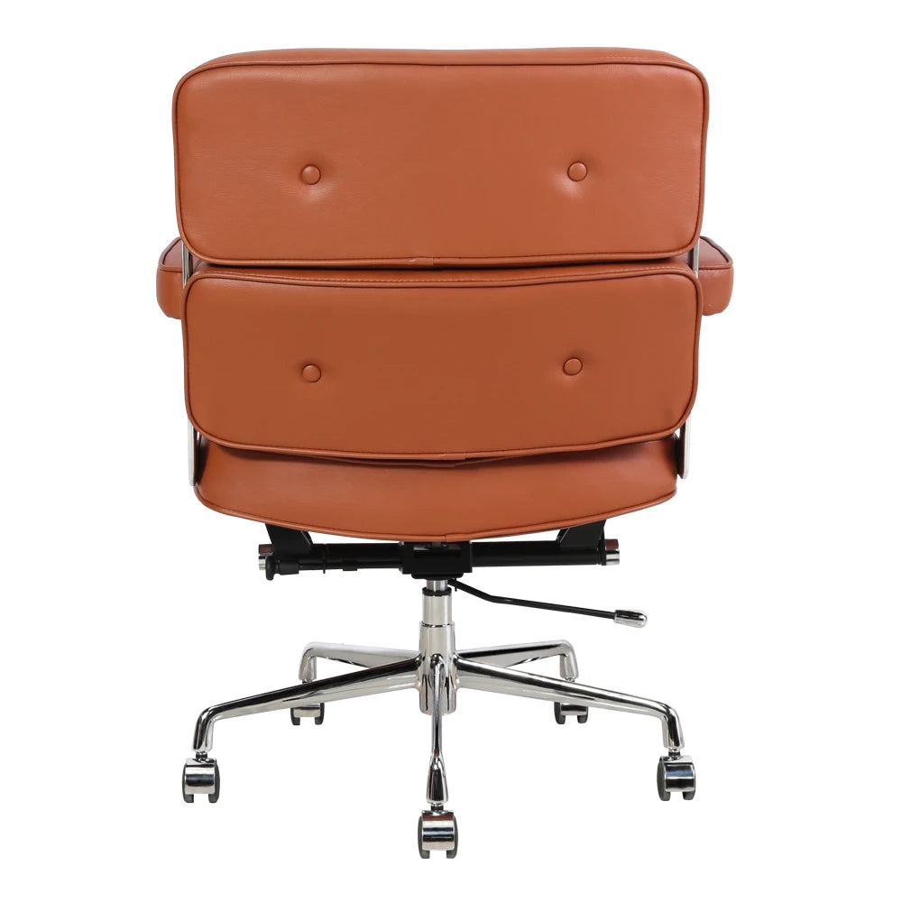 EU Stock TY205C Light Brown Robin Chair Genuine Leather Lobby Office Computer Chair Home and Office