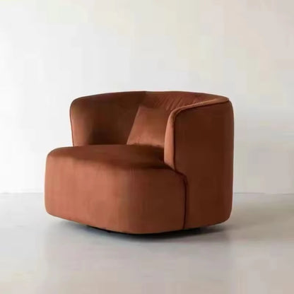 Modern Nordic Single Person Leisure Lazy Sofa Light Luxury Fabric Armrest Accent Chair for Home Furniture for Living Room