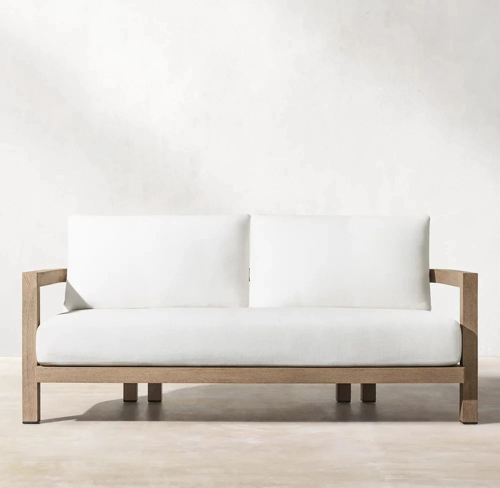 New Arrival Luxury Modern Teak Wood Patio Garden Sofa Sets Outdoor Furniture