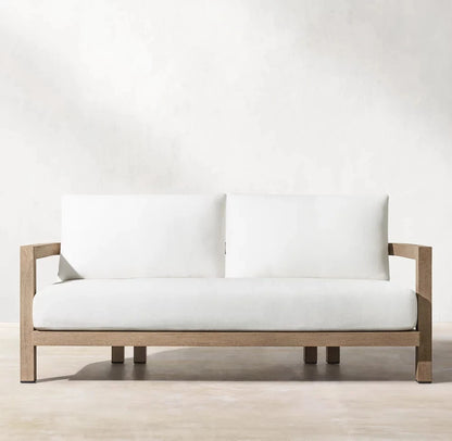 New Arrival Luxury Modern Teak Wood Patio Garden Sofa Sets Outdoor Furniture