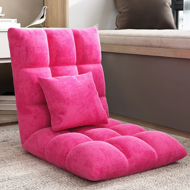 Lazy sofa single tatami bedroom balcony dormitory small sofa bed back chair folding cute floor chair