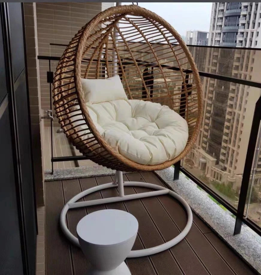 Interior and exterior swings for household balcony hammock outdoor imitation rattan chair round cradle chair hanging chair