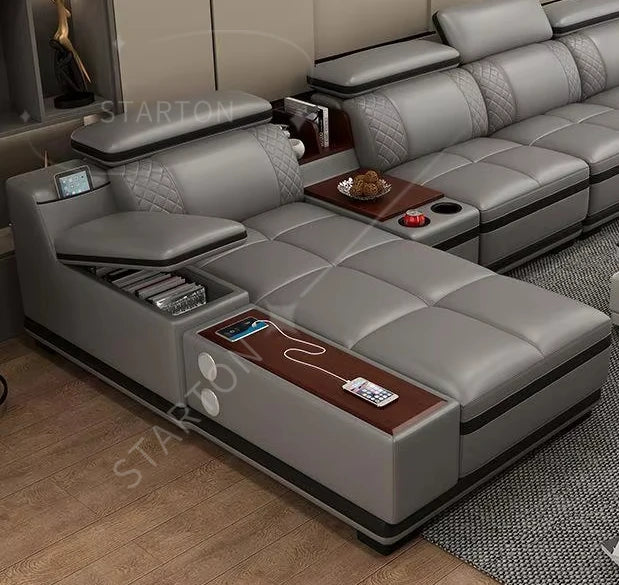 Sofas for Home Leather Designer Custom New Design Large Modern Set Living Room Furniture Modular Corner