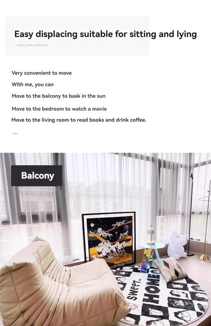 Lazy sofa, reclining or sleeping, living room tatami, bean bag sofa, single person small sofa, living room leisure sofa chair
