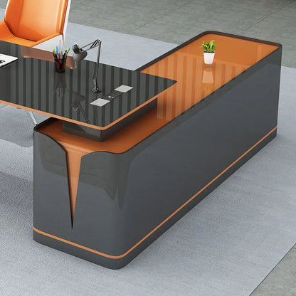 Executive Light Luxury Office Desk In Stock Designer Storage Organizer Computer Desks L Shaped Quality Bureau Meuble Furniture