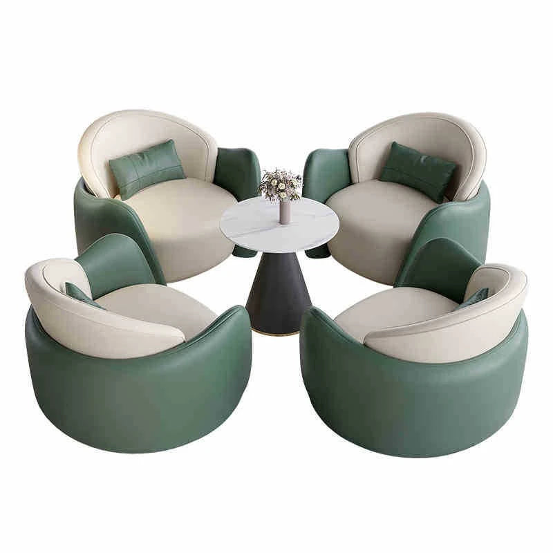 Business office meeting guests negotiation sofa sales office combination VIP