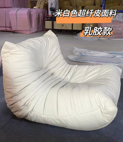 Caterpillar sofa togo modern living room balcony lounge lazy sofa available white lamb wool sofa