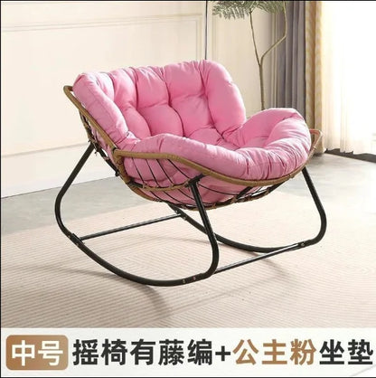 Rocking Chair Rattan Lazy Net Red Sofa Home Living Room