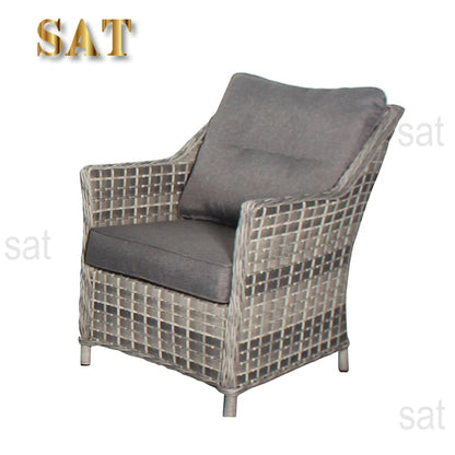 Modern high-quality PE wicker mixed woven rattan furniture garden outdoor sofa set catering hotel park courtyard