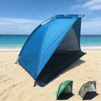 Ultralight 2 Person Beach Tent, Automatic Pop Up Sun Shelter with Carrying Bag, Portable Anti-UV Fishing Camping Tent for Travel