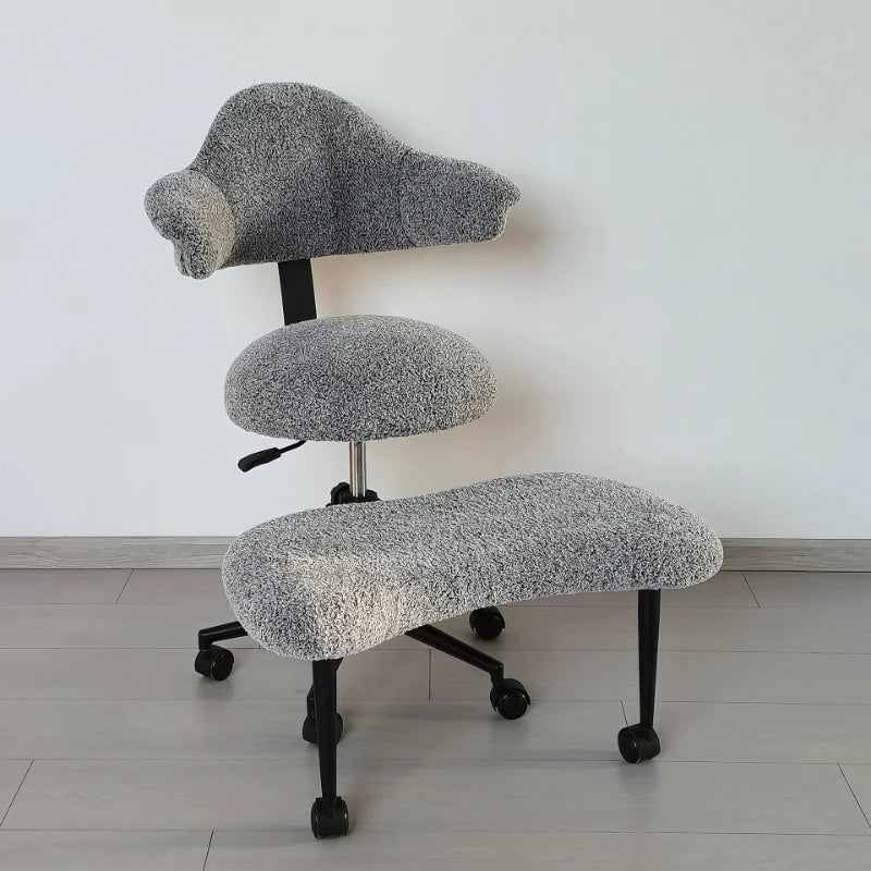 Cross Legged Chair - Meditation Chair With Wheels  ADHD Chair Height Adjustable Seat  Adjustable Footstool