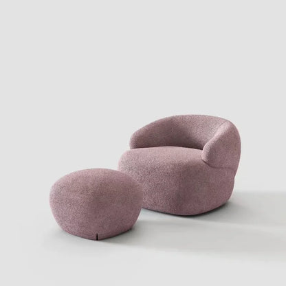 Italian light luxury fabric rotating leisure chair balcony single Nordic modern minimalist designer living room sofa
