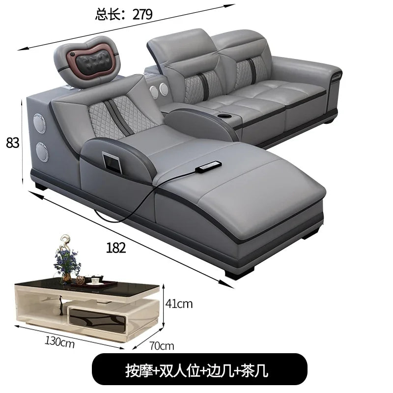 Luxury Wood Nordic Living Room Sofas Cozy Relaxing Recliner Armchair Sofas Floor Daybed Massage Woonkamer Banken Home Furniture