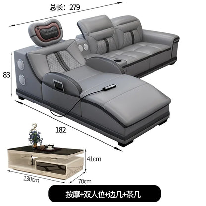 Luxury Wood Nordic Living Room Sofas Cozy Relaxing Recliner Armchair Sofas Floor Daybed Massage Woonkamer Banken Home Furniture