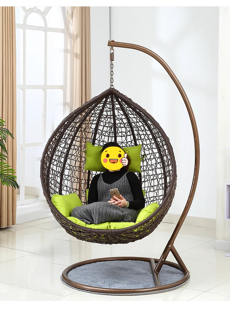 New Style Patio Swings Indoor Hanging Swing Chair Outdoor Furniture Bedroom Garden Nest Egg Chair Customized