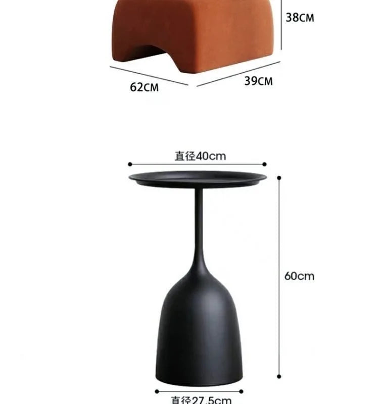 Single chair lazy sofa leisure living room light luxury curved balcony small apartment tiger chair minimalist