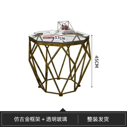 S Nordic Aesthetic Coffee Table Clear Simple Unique Designer Decoration Side Table Standing Lounge Couchtisch Salon Furniture