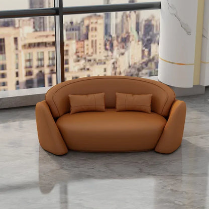 lLight luxury business negotiation sofa table and chair combination hotel lobby reception leather sofa
