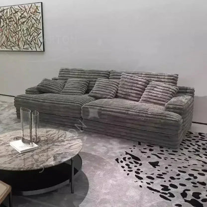 Luxury Floor Compressed Sofas Puffs Recliner Modern Divani Soggiorno Furniture Design Filler Living Room Sofas European Beige