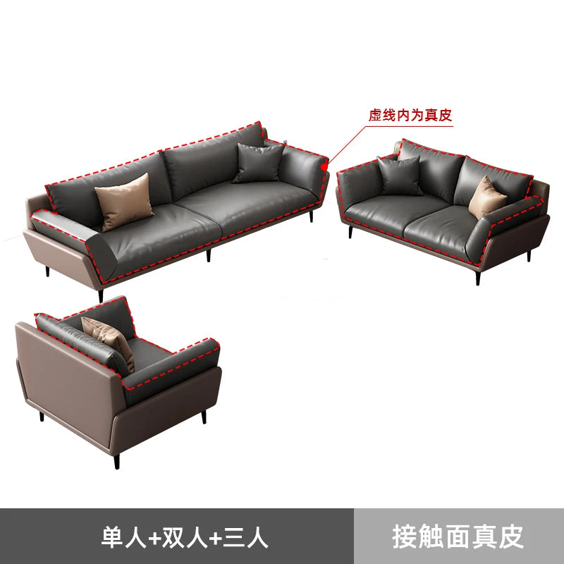 CP office sofa coffee table combination simple modern business rest reception