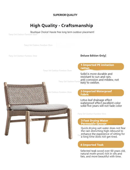 Japanese Style Waterproof and Sunscreen Garden Sofas Simplicity  Designer Modern Garden Sofas Art Outdoor Furniture Divano HBOS