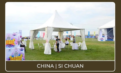 Large Waterproof Pagoda Outdoor Event Tent, Custom Commercial Canopy Shelter for Wedding Party, Trade Show & Outdoor Exhibition