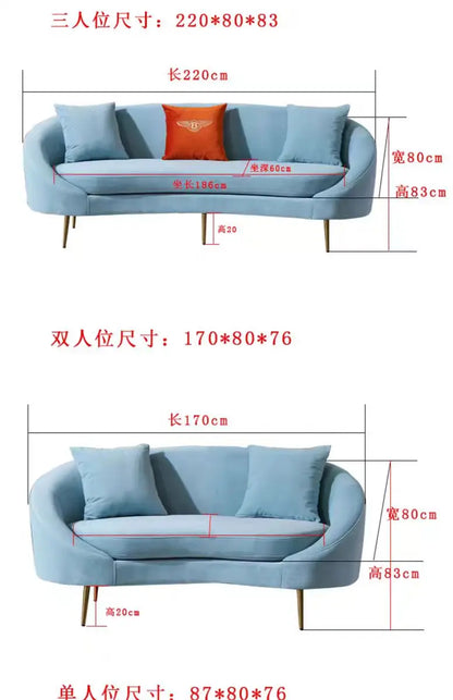Lazy Luxury Living Room Sofas Modern Designer Curved Nordic Sofas Loveseat Tatami Recliner Mobili Per La Casa Decoration