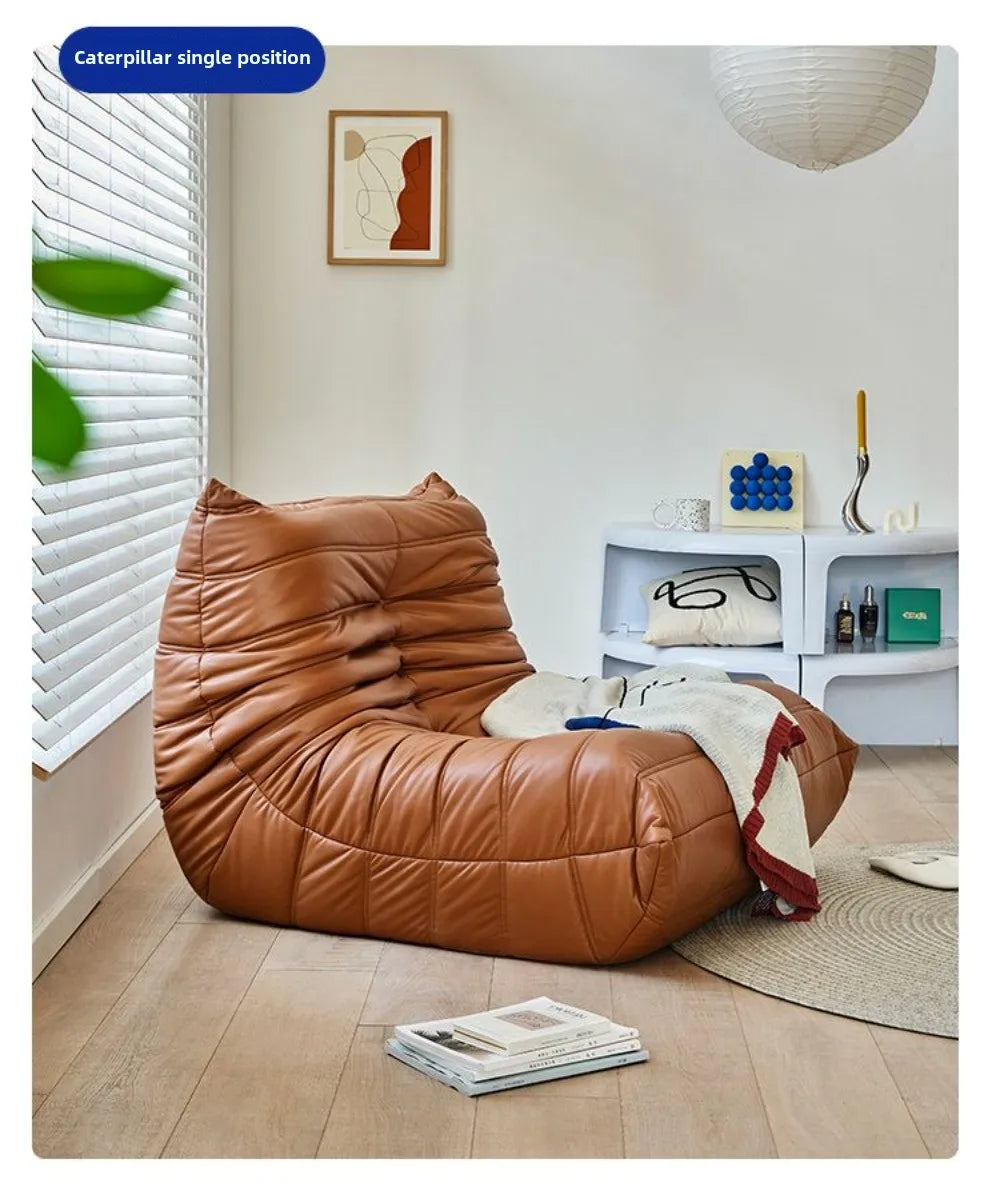 Caterpillar sofa three-person togo full sponge high rebound Internet celebrity living room leisure area sofa famous small sofa