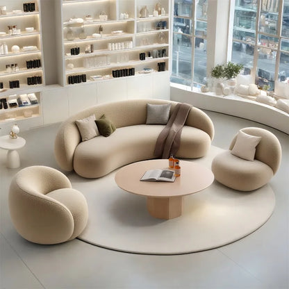 Oversized Designer Living Room Sofas Minimalist Curved Modern Living Room Sofas Lounges 2 Seater Divano Soggiorno Home Furniture