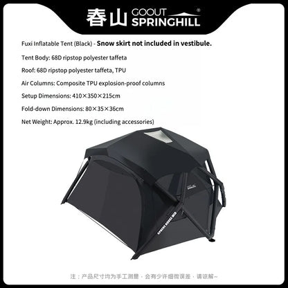 Goout SpringHill Fuxi Inflatable Ball Tent for Outdoor Camping, One-Piece Portable Wild Camping Overnight Rainproof