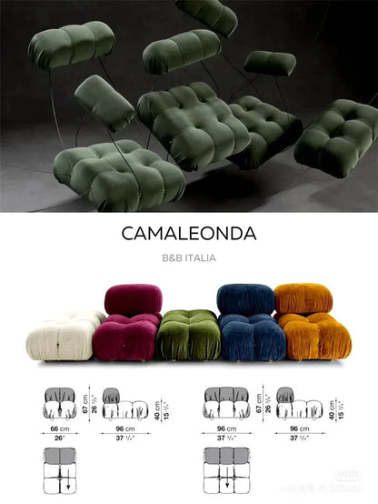 Italian Luxury Modular Sofa Vacuum Compressed Tufted Lazy Sofa Bread Design for Living Room