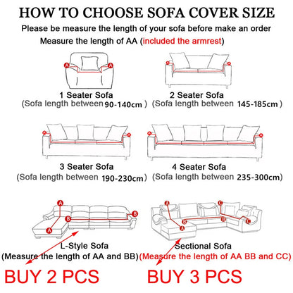 Luxury 1/2/3/4 Seater Slipcover with Elegant Skirt Solid Color Thickened Crystal Velvet Jacquard European Full Cover Non-Slip