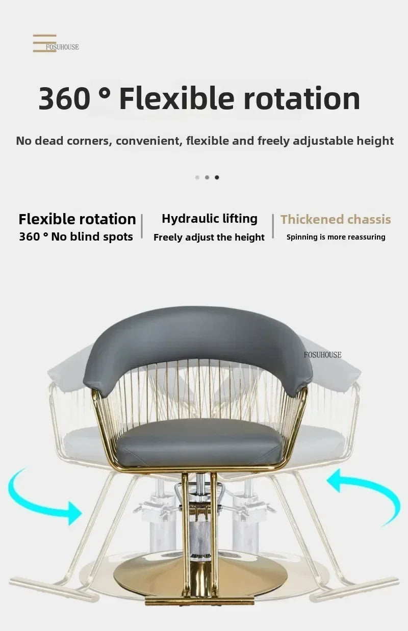 High end, stainless steel, dining chair, single sofa chair designer