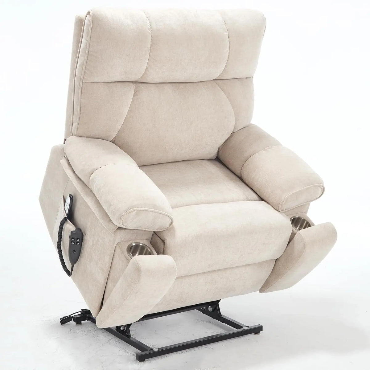 Extra Large Dual Motor Power Lift Recliner Chair, Lift Chair with Massage and Heat for Elderly, Lay Flat Recliner,, Customized