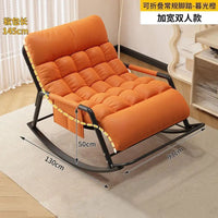 Recliner Rocking Chair Sitting and Sleeping Dual-purpose Double Lunch Break Chair Balcony Home Leisure Lazy Sofa Chair Ergonomic